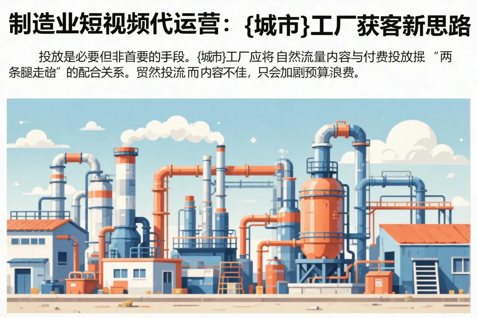 制造业短视频代运营:湟中工厂获客新思路